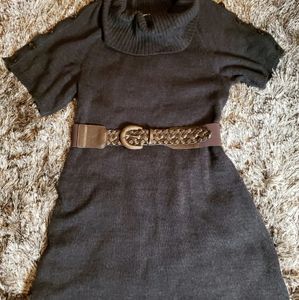 M Worthington cowl neck Sweater dress short sleeve